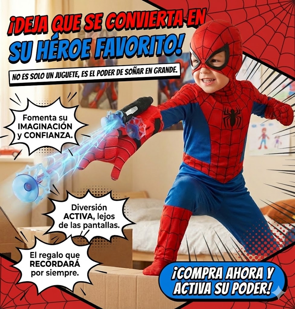 Guante Lanzador Telaraña Spiderman