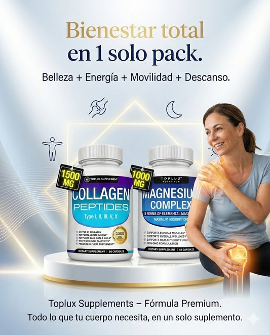 Super Suplemento: Colágeno + Magnesio Toplux
