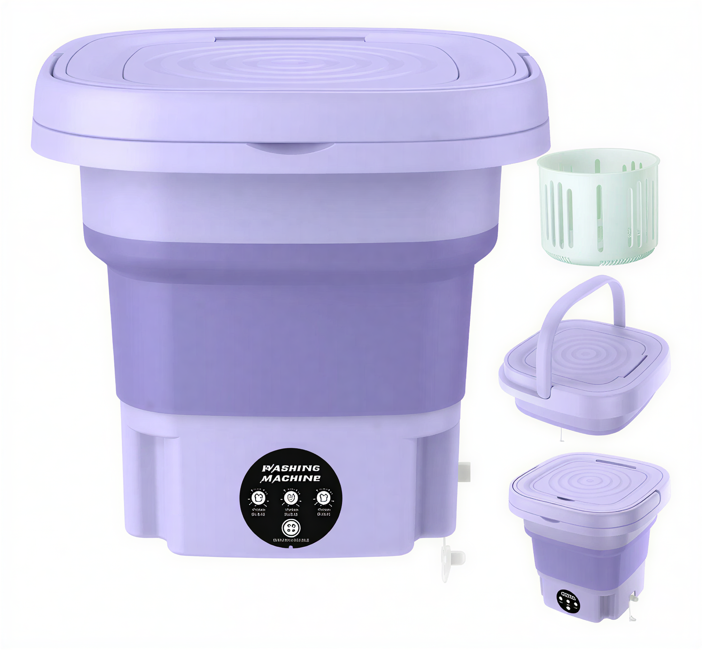 Minilavadora Portátil Lavado Y Seca