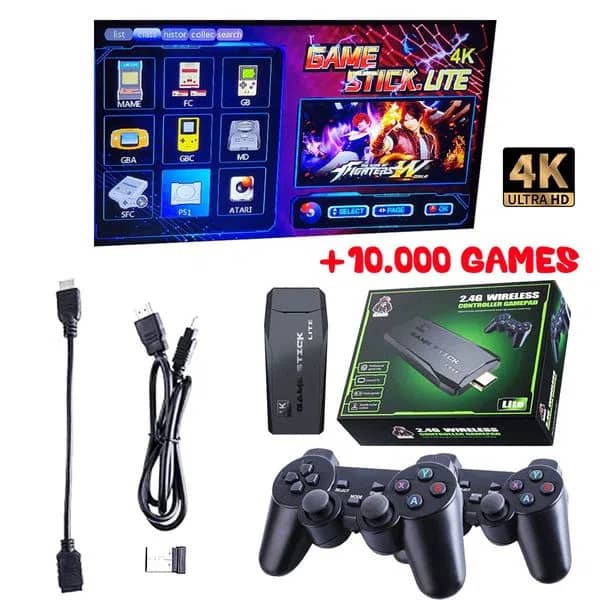 RetroPlay 4K Videojuego con 10.000 Juegos Clásicos + 2 Controles de Regalo EN OFERTA!