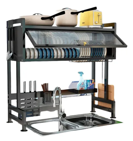 Escurridor con Tapa Higiénica y Orden Inteligente